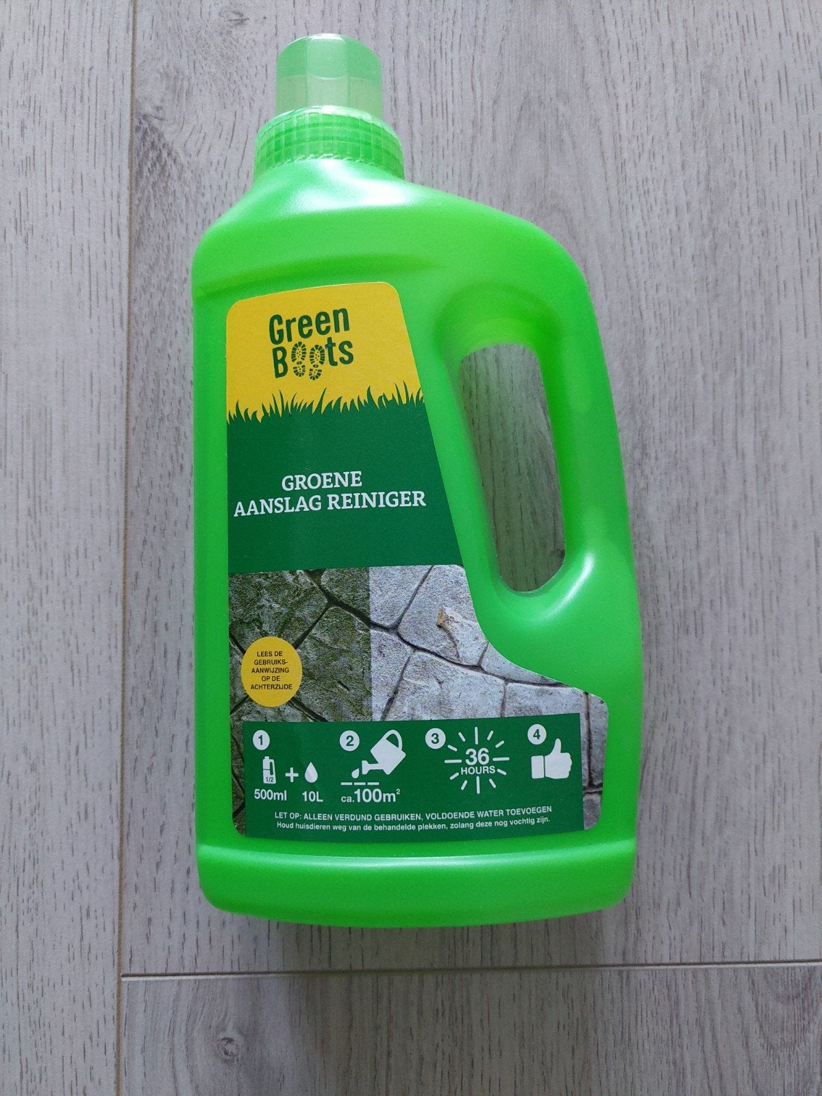 Groene Aanslag Reiniger 1 liter, Tuin en Terras, Bestrijdingsmiddelen, Ophalen, Zo goed als nieuw, Aanslagreiniger