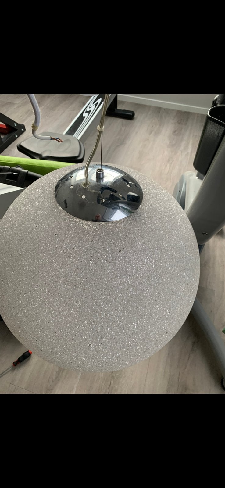 2x Hang lampen, Ophalen, Zo goed als nieuw, Glas, Modern