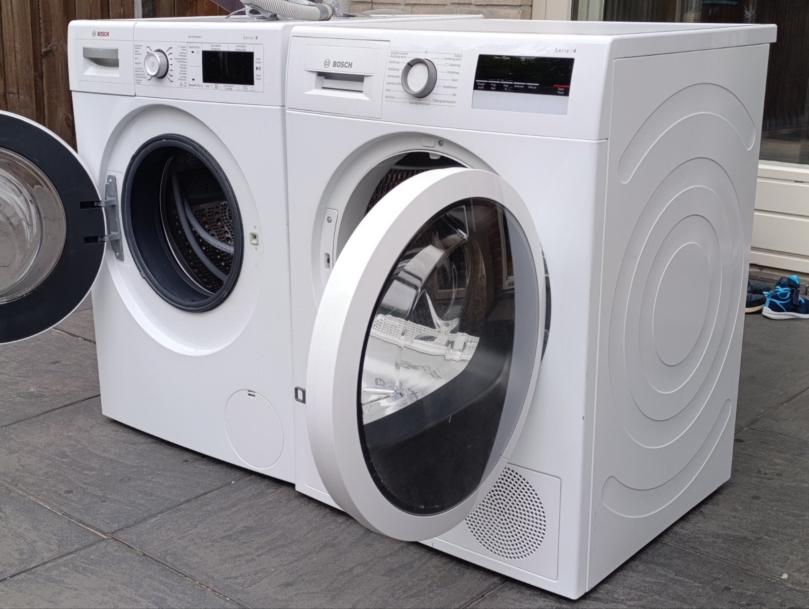 Bosch Serie 8 Wasmachine & Serie 4 Droger, Witgoed en Apparatuur, Wasmachines, Ophalen