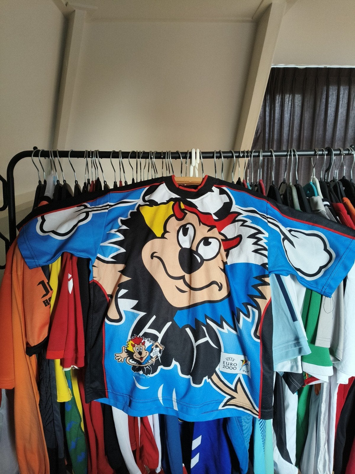Voetbal EK2000 Promo Shirt Benelucky Shirt Polyester, Maat XS of kleiner, Ophalen of Verzenden, Zo goed als nieuw, Shirt