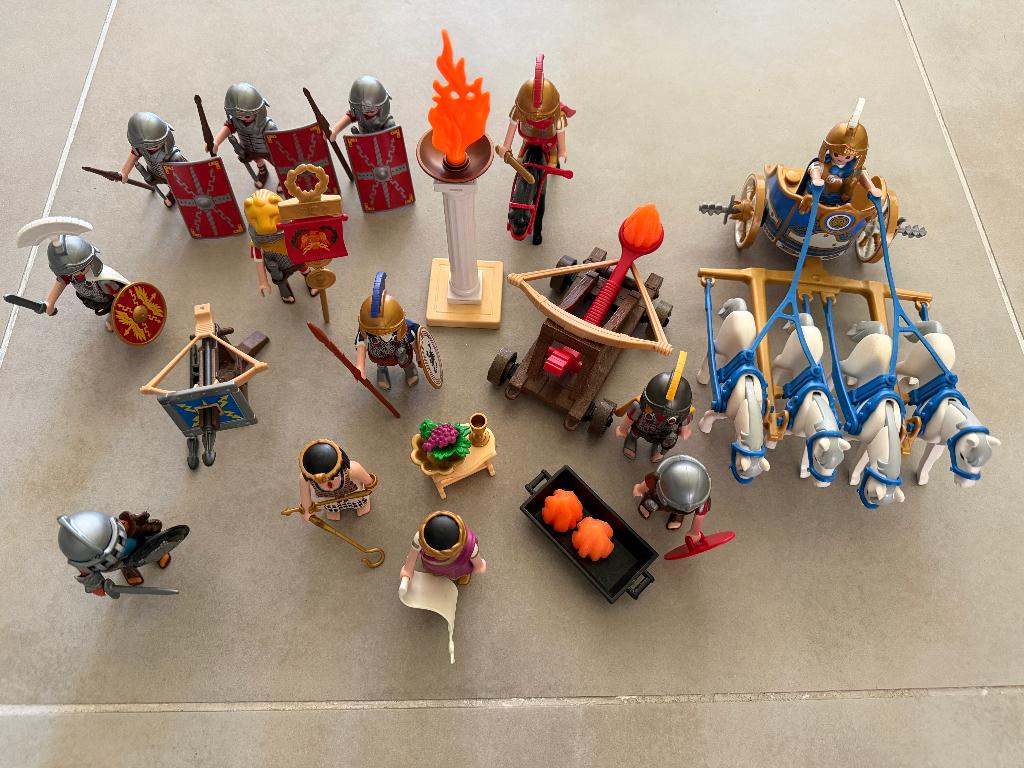 set Playmobil Romeinen Historische figuren compleet, Ophalen of Verzenden, Zo goed als nieuw, Complete set