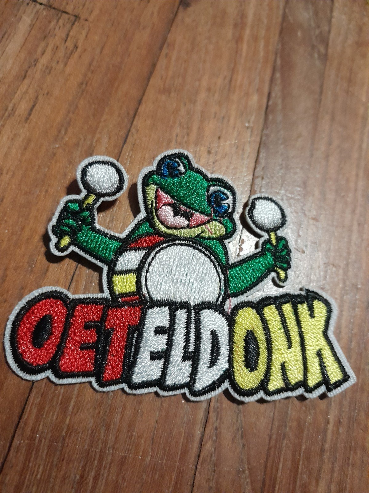 Oeteldonk Kikker Embleem Carnaval Patch, Ophalen of Verzenden