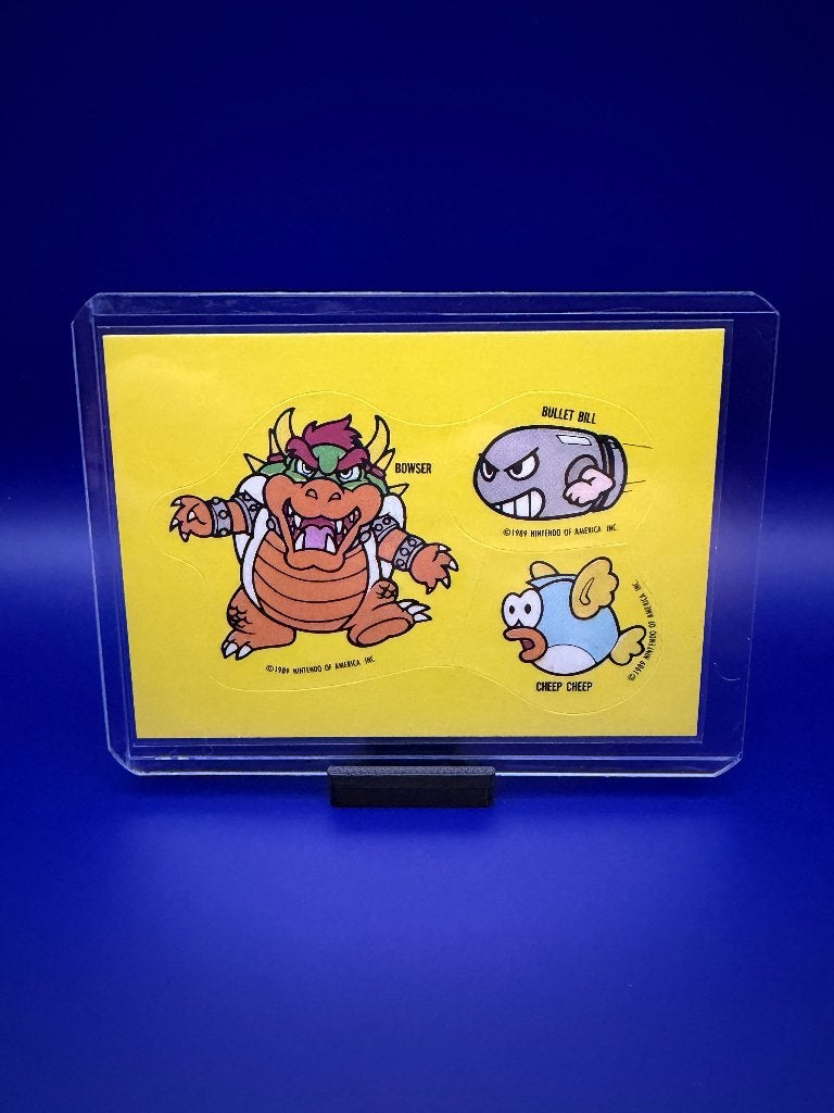 1989 Topps Nintendo Super Mario Game Tip Stickers 23, Verzenden, Zo goed als nieuw, Losse kaart