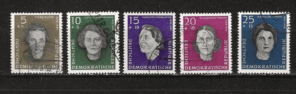DDR 715-719, Ophalen of Verzenden, DDR, Gestempeld