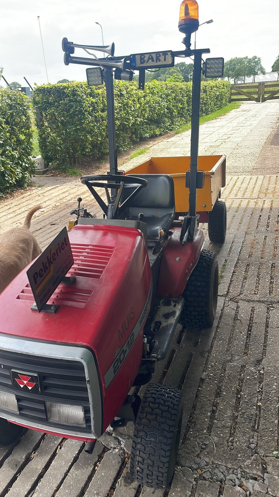 Mf 20-12 zitmaaier met hydrauliek