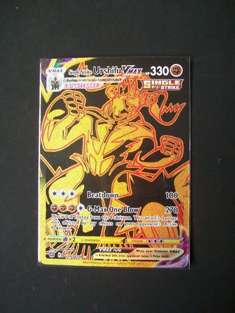 4598. Nieuwe Pokemon Kaart SINGLE STRIKE URSHIFU Vmax hp 330, Verzenden, Nieuw, Losse kaart, Foil