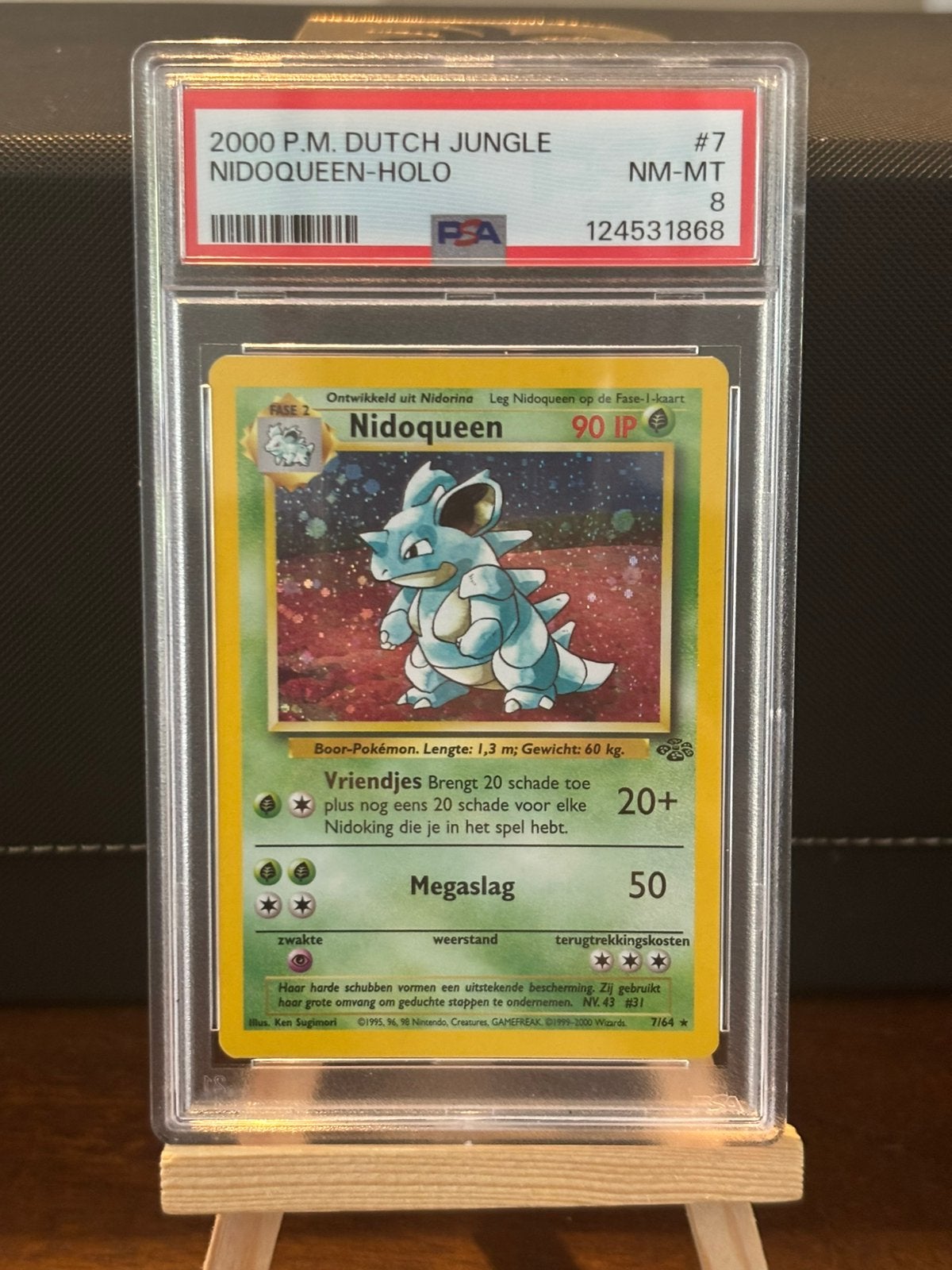 Nidoqueen holo jungle dutch PSA 8, Ophalen, Zo goed als nieuw