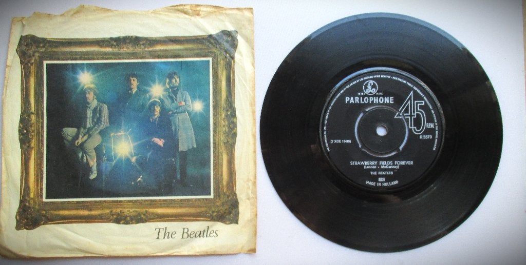 Beatles~Strawberry Fields Forever~Vinyl~R5570~1967~Parlophon, Ophalen of Verzenden, Gebruikt, Cd of Plaat