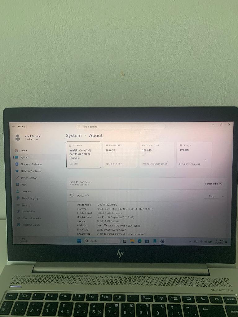 Laptop te koop, Ophalen, Zo goed als nieuw, 15 inch