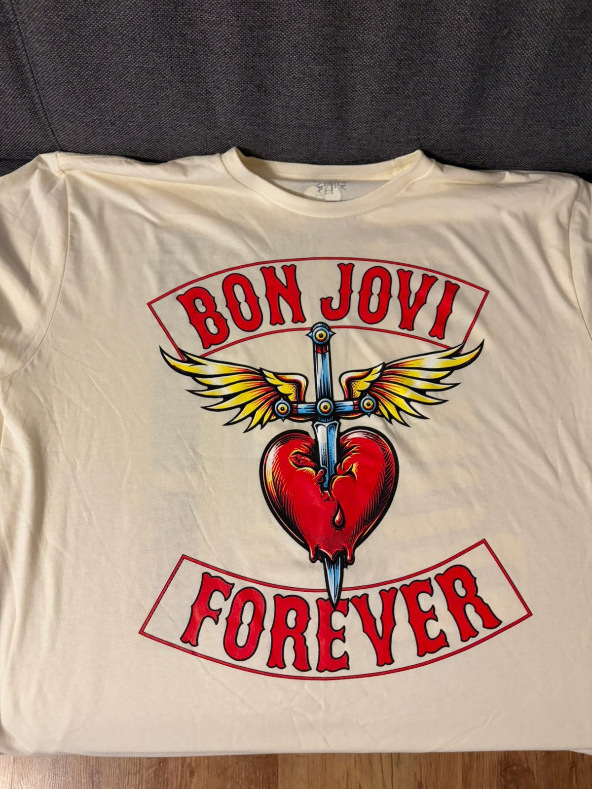 Bon Jovi Forever shirt MSG2026 XL, Ophalen of Verzenden, Zo goed als nieuw, Maat 56/58 (XL), Wit