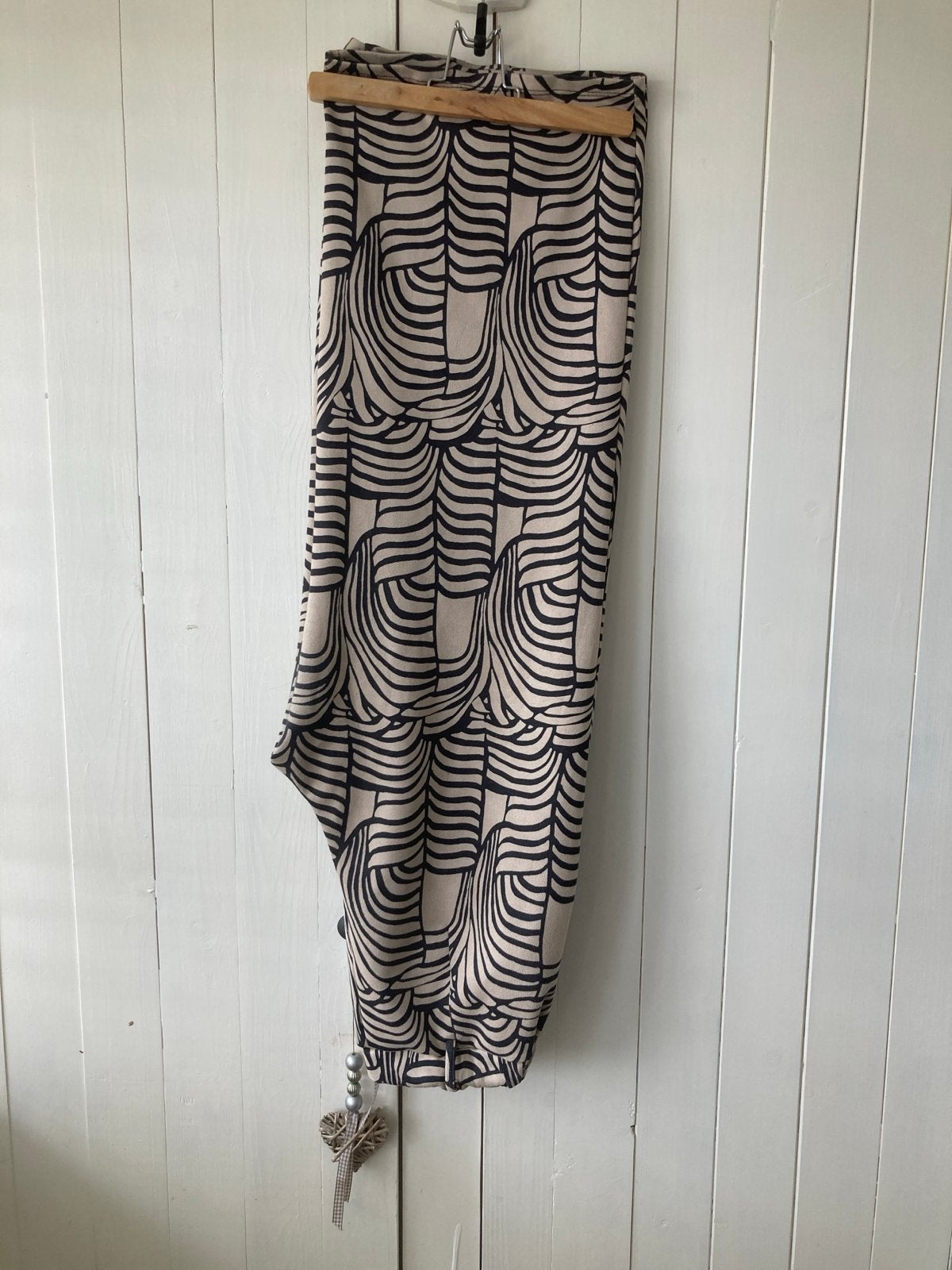 FOS Amsterdam Broek met print - Maat XXL, Beige, Maat 46/48 (XL) of groter, Ophalen of Verzenden, Zo goed als nieuw