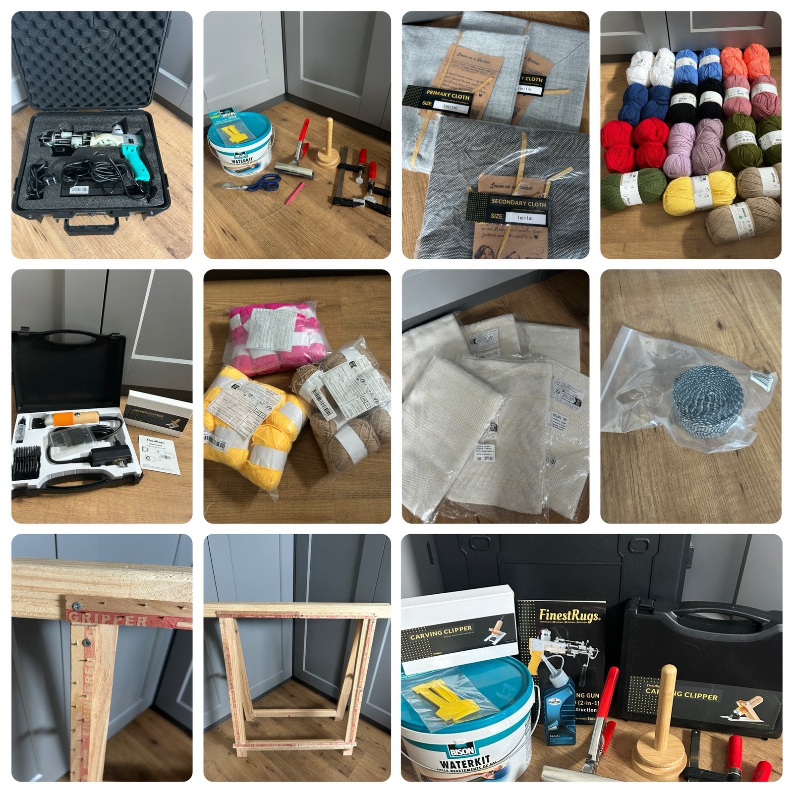 Zeer complete tufting set, zo goed als nieuw!, Ophalen, Overige thema's, Meerkleurig, Zo goed als nieuw