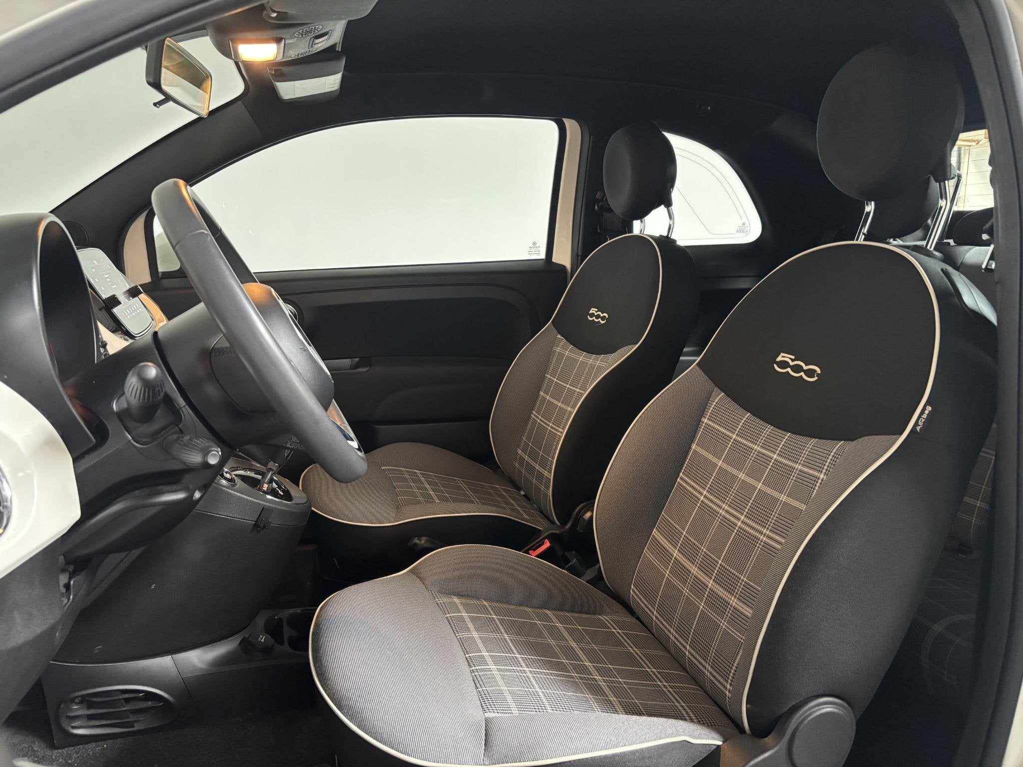 Fiat 500 C 1.2 Automaat Lounge Cruise Control Navigatie Airc, Auto's, Stof, 1242 cc, 4 cilinders, Cabriolet