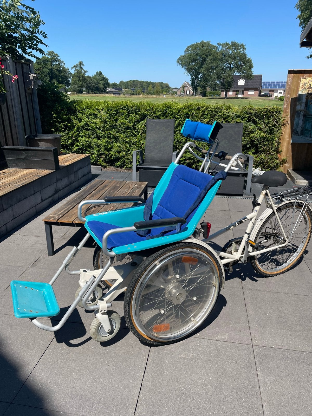 Rolstoel fiets, Ophalen, Gebruikt