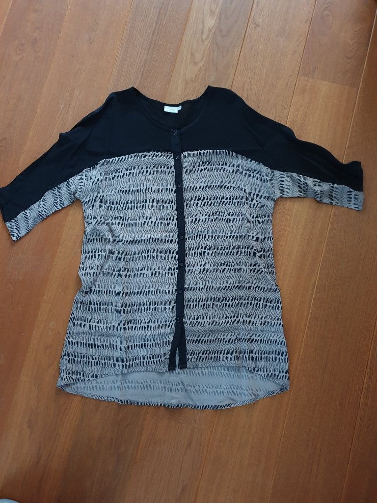 Bruin/zwarte tuniek/blouse, Bonaparte, maat 40, Maat 38/40 (M), Meerkleurig, Ophalen of Verzenden, Zo goed als nieuw