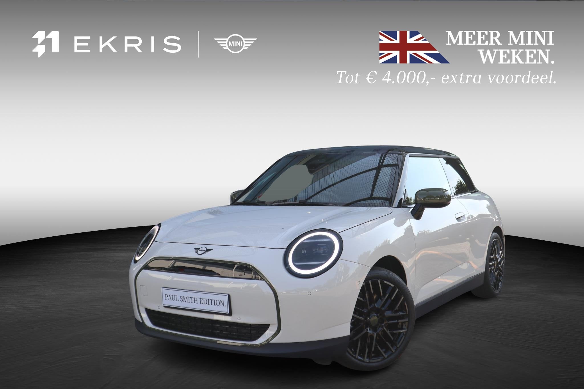 MINI 3-Deurs Cooper SE | Paul Smith + Pakket M, 4 stoelen, Leder en Stof, Mini Electric, 218 pk