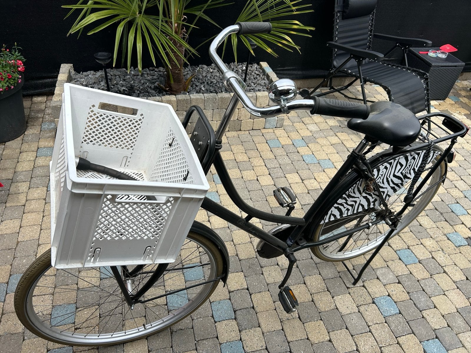 Damesfiets met mand - Ideaal voor boodschappen!, Velgrem, Ophalen, Overige merken, 53 tot 56 cm