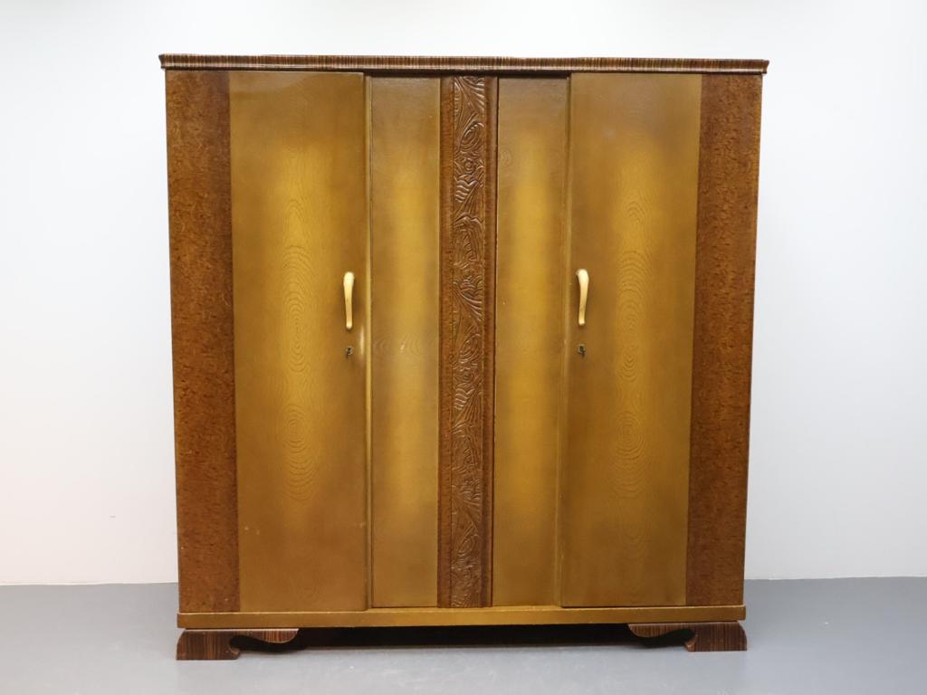 Vintage Art Deco Kledingkast - Jaren '30 Stijl, Ophalen, Onbekend@voorbeeld.com, 100 tot 150 cm, Onbekend