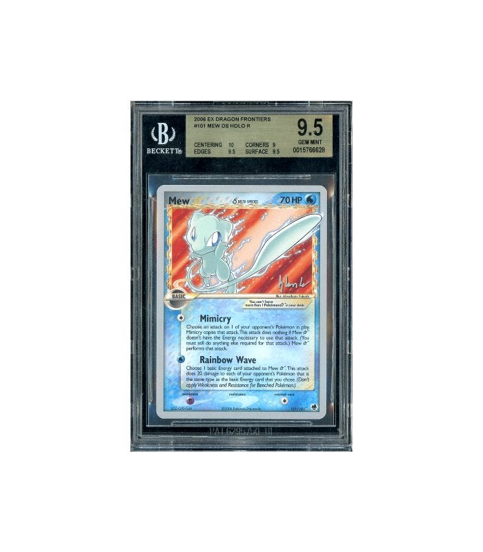 Pokemon Mew Gold Star EX Dragon Frontiers WC #101 BGS 9.5, Hobby en Vrije tijd, Verzamelkaartspellen | Pokémon, Ophalen of Verzenden