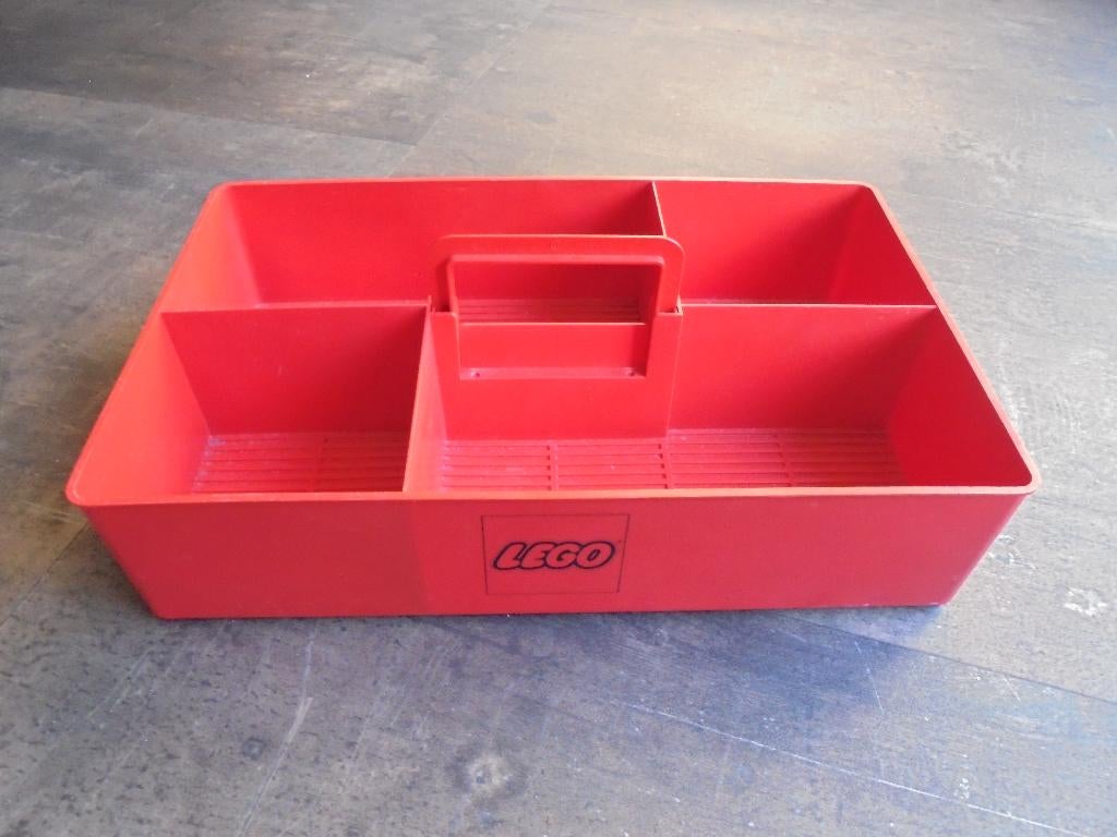 Lego Vintage Storage Box with Handle (zie foto's) 4, Ophalen of Verzenden, Gebruikt, Lego