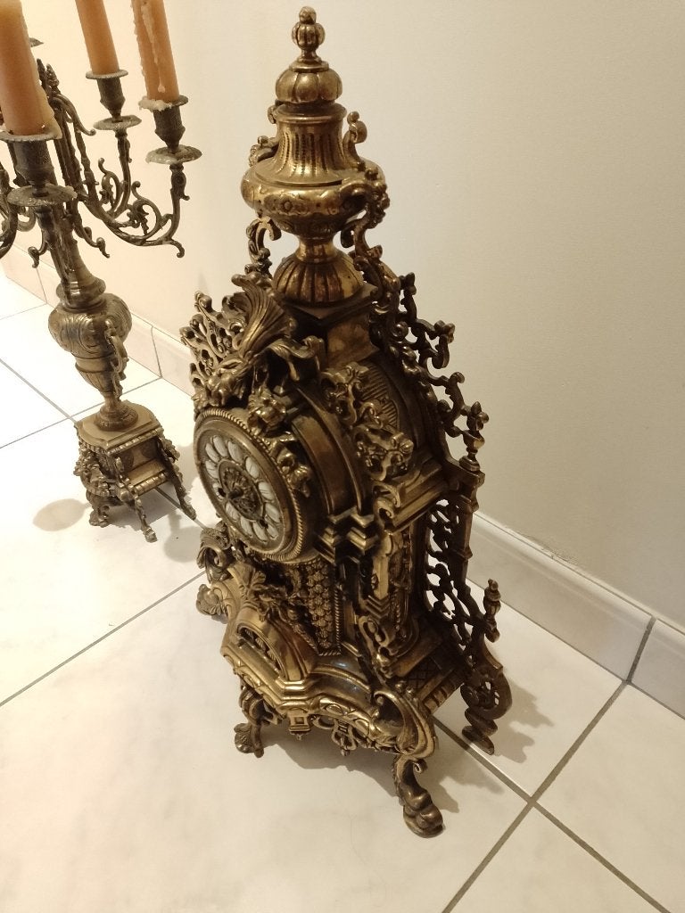 Werkende Schouwpendule set, Ophalen