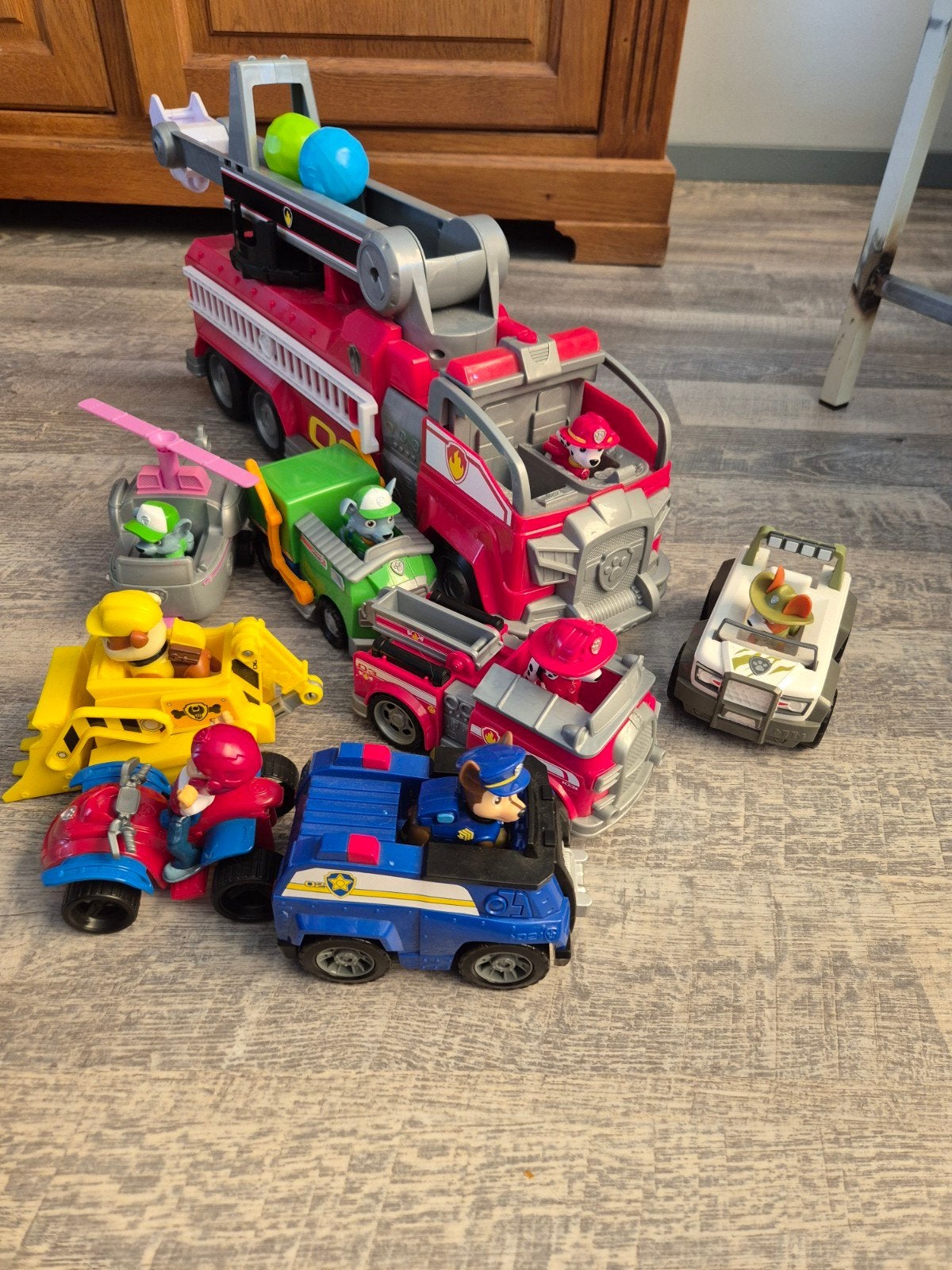 Paw Patrol Voertuigen en Brandweerwagen Speelset, Ophalen, Gebruikt, Jongen of Meisje