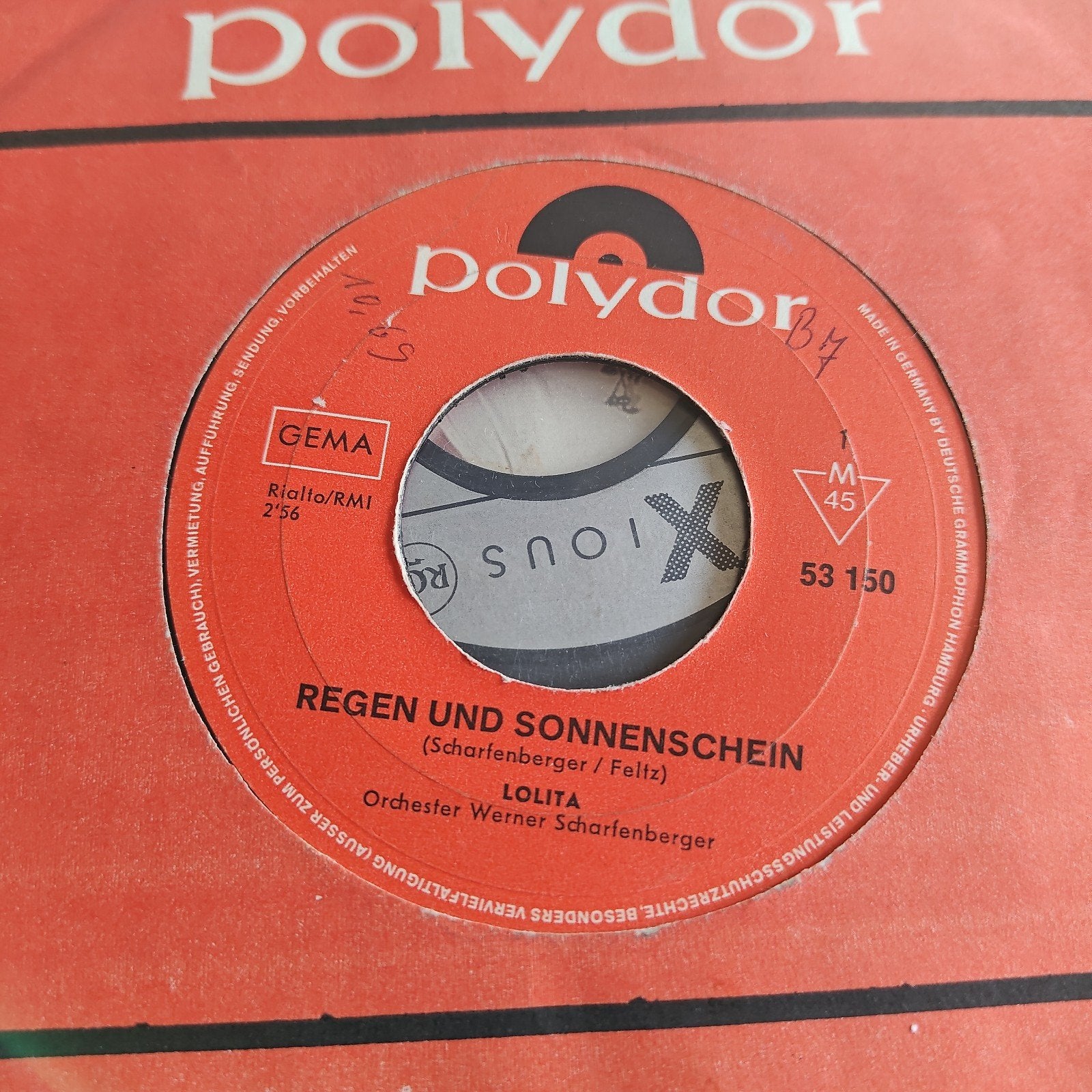 Lolita - Regen und Sonnenschein (Polydor 53 150), Cd's en Dvd's, Gebruikt, 7 inch, EP, Schlager