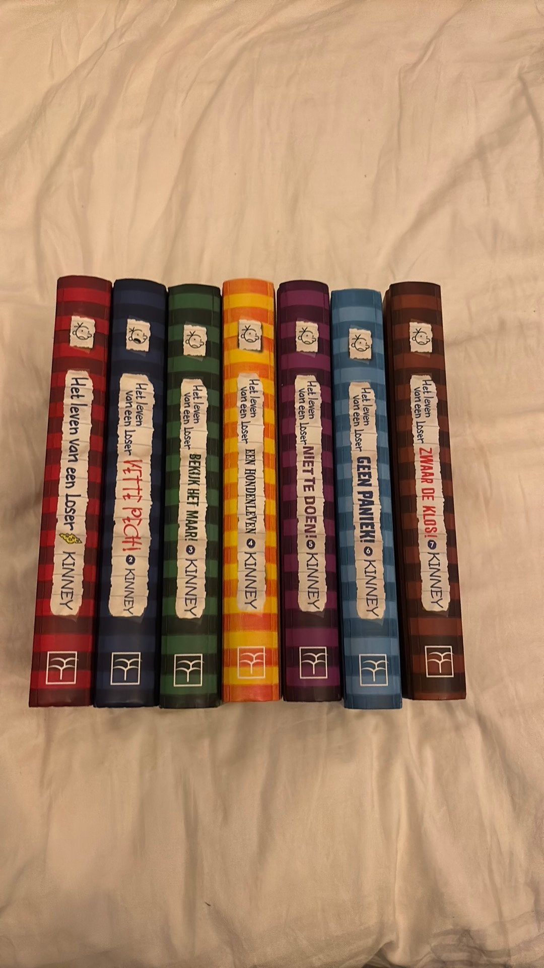 Het leven van een Loser – 7boeken –Jeff Kinney – goede staat, Boeken, Verzenden, Zo goed als nieuw