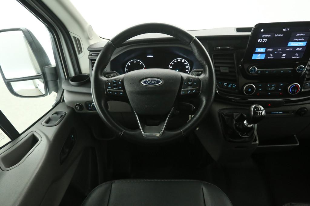 Ford Transit 2.0 TDCI L3H2 170PK Trail | Airco | 2800kg Trek, Auto's, Bestelauto's, Voorwielaandrijving, Euro 6, 4 cilinders, Wit