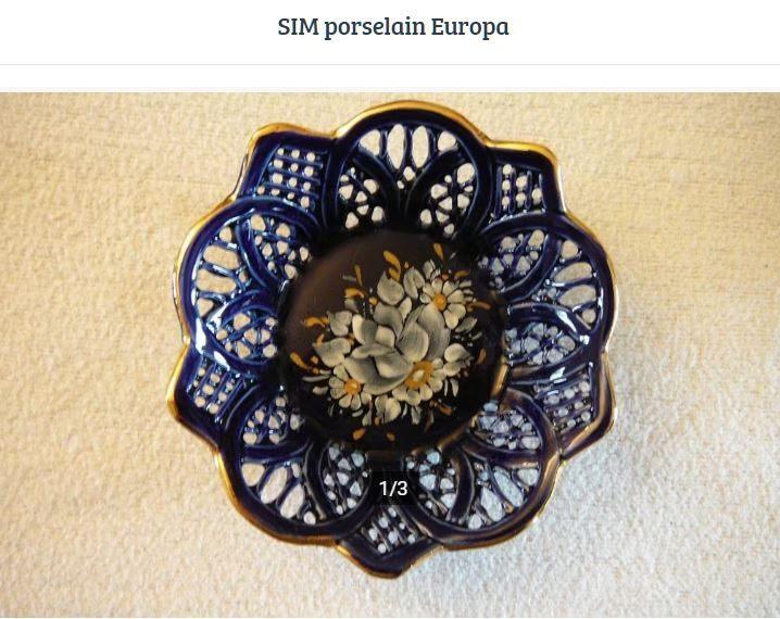 Sim porselein Europa, Ophalen of Verzenden
