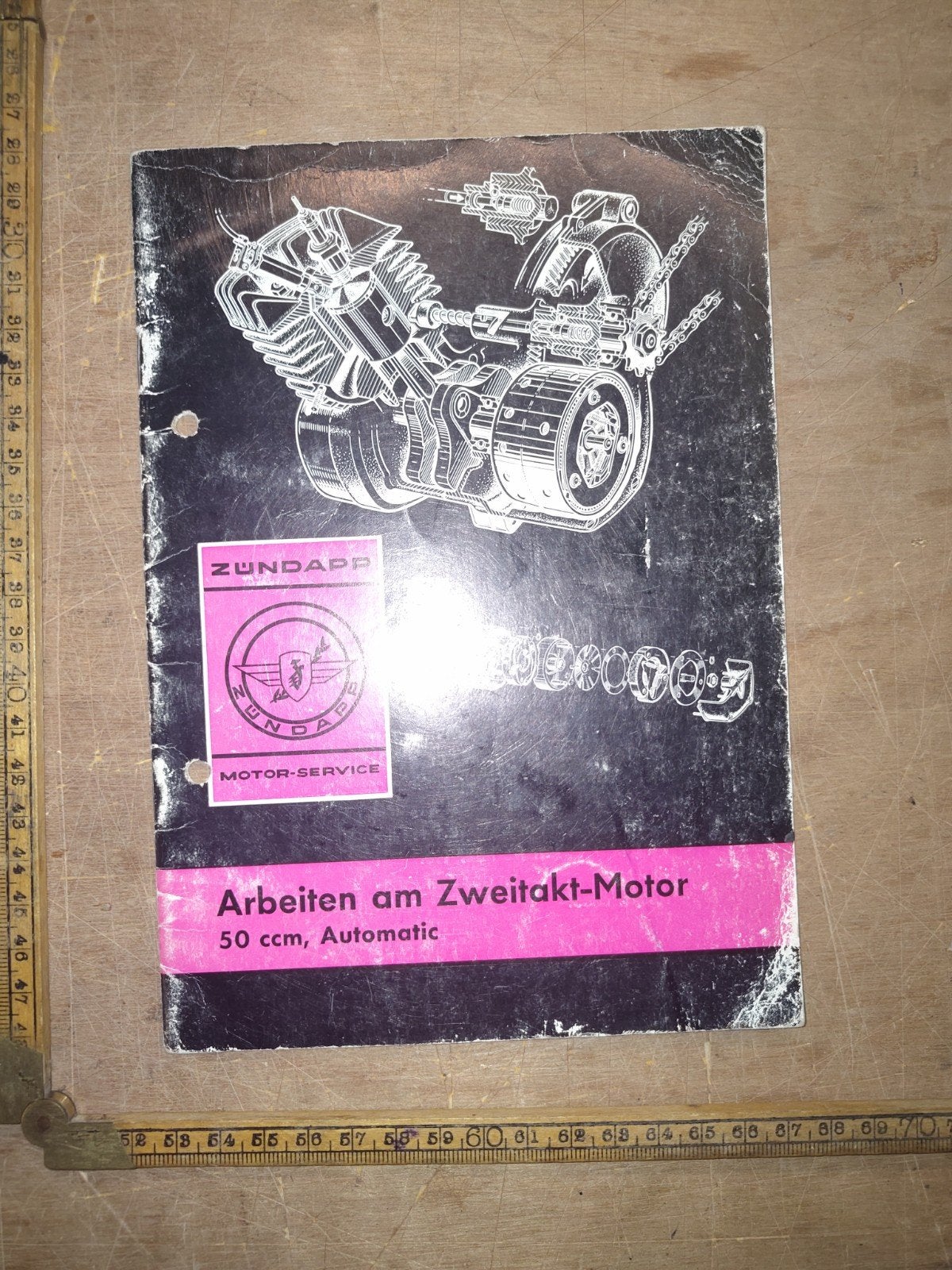 Werkplaats handleiding Zündapp 50 ccm 1969, Ophalen of Verzenden