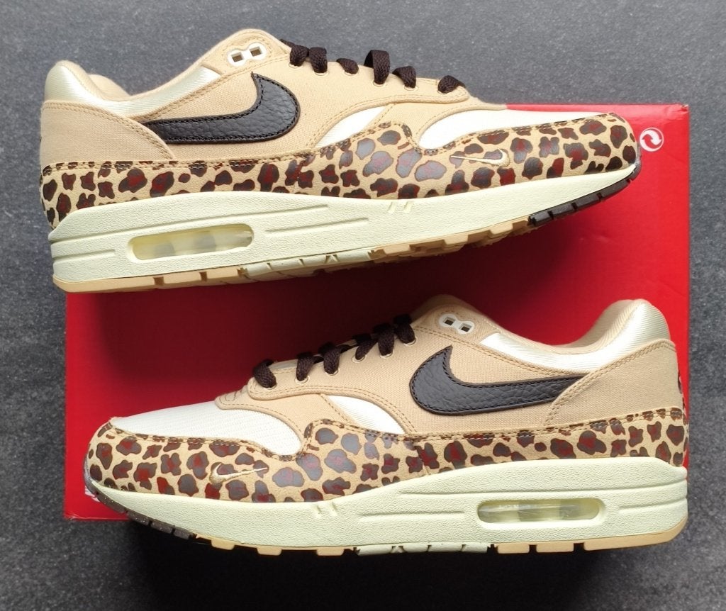 Nike Air Max 1 Sesame Leopard - 44.5, Overige kleuren, Nike, Nieuw, Ophalen of Verzenden