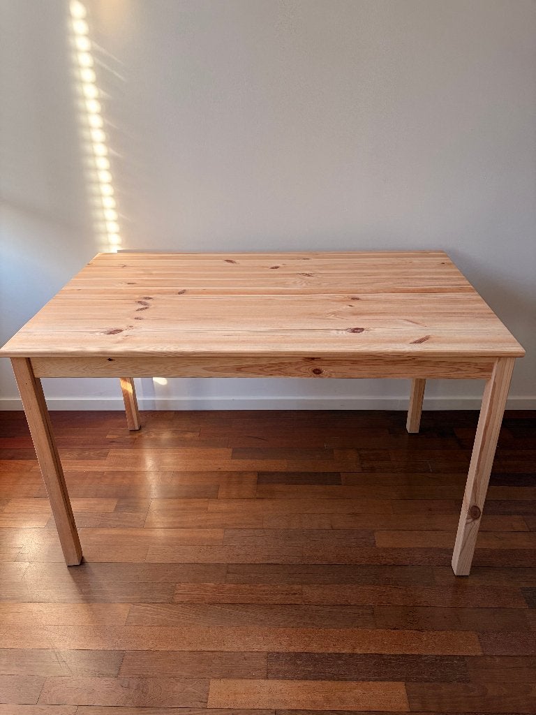 IKEA INGLO Pijnhouten Eettafel, Ophalen, 100 tot 150 cm, Nieuw, 50 tot 100 cm