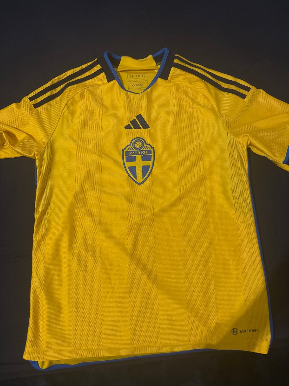 Zweden 2022 thuis shirt 164, Maat XS of kleiner, Ophalen of Verzenden, Gebruikt, Shirt
