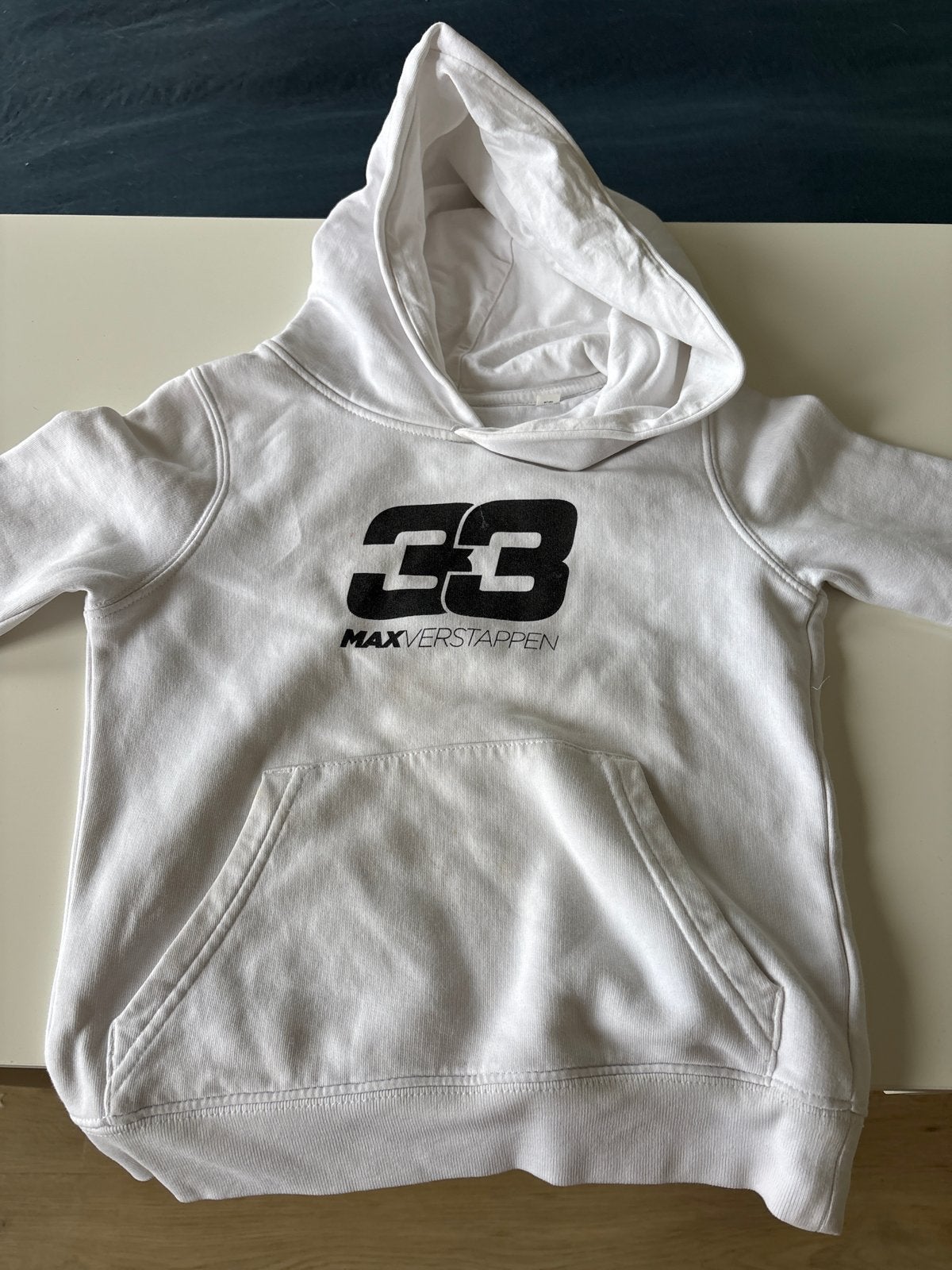 Max Verstappen Sweater Wit Maat 110-116cm #33, Ophalen of Verzenden, Gebruikt, Jongen of Meisje, Trui of Vest