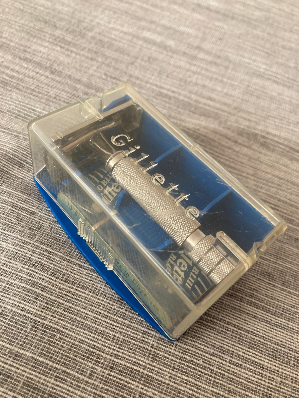 Vintage Gillette Rocket HD500 scheermes set 1954, Ophalen of Verzenden, Zo goed als nieuw, Overige typen