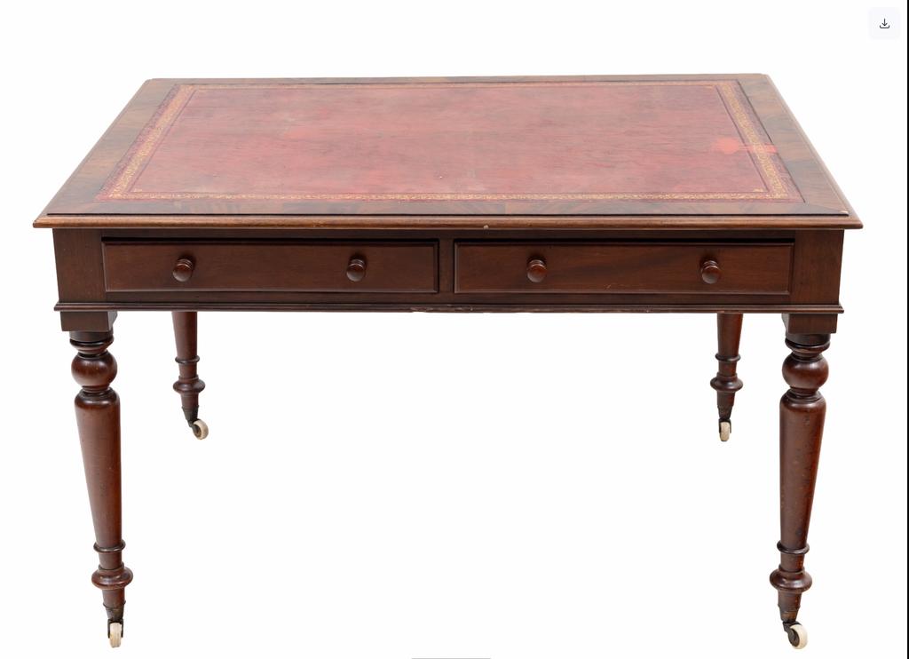Antieke mahonie schrijftafel, Ophalen