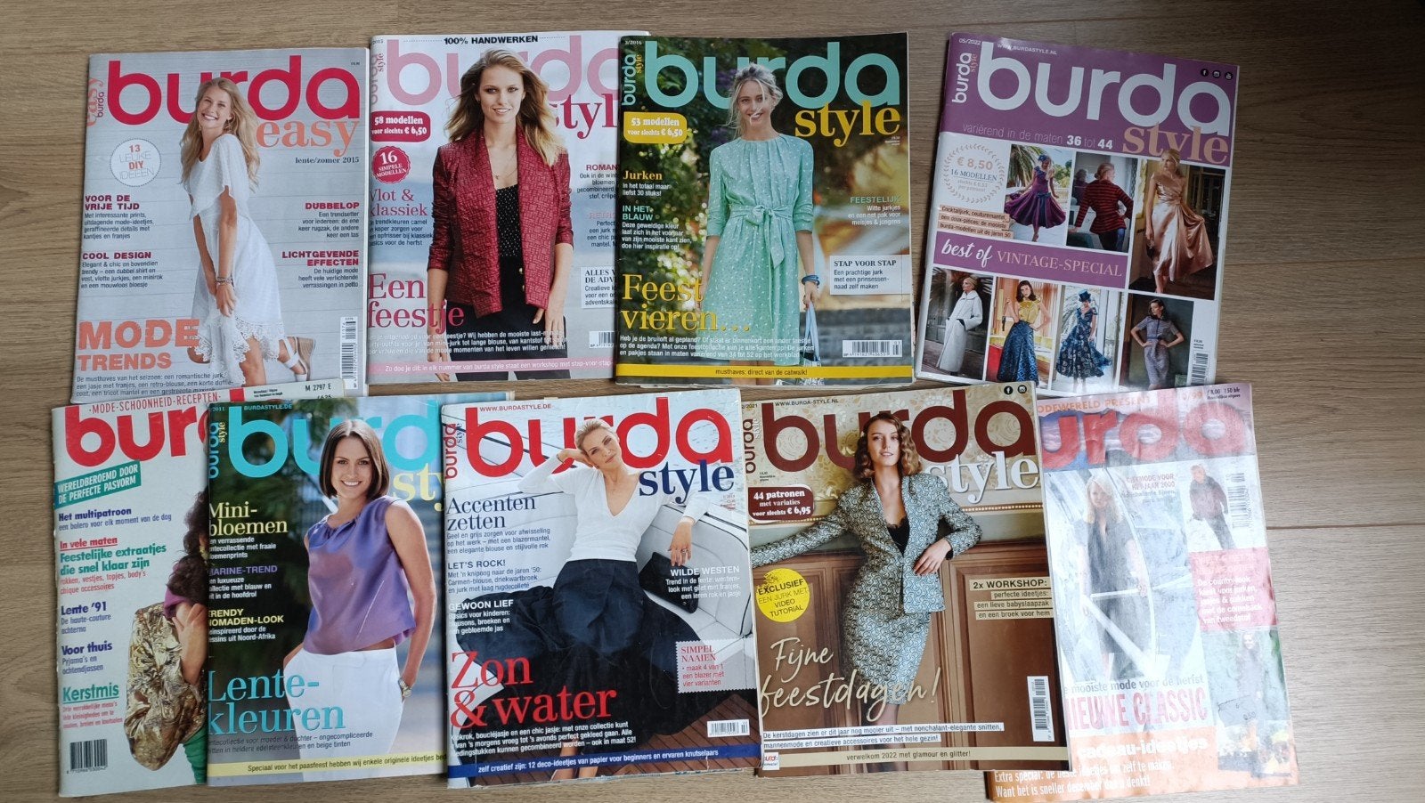 9x Burda en 6x Knipmode patroon magazines, Hobby en Vrije tijd, Ophalen of Verzenden, Zo goed als nieuw, Vrouw, Burda