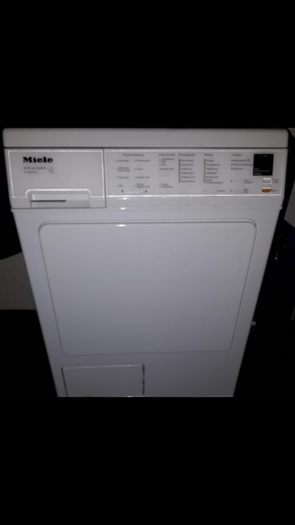 Zeer nette Miele condensdroger wasdroger ophalen in oost, Ophalen, 6 tot 8 kg, Voorlader, 85 tot 90 cm