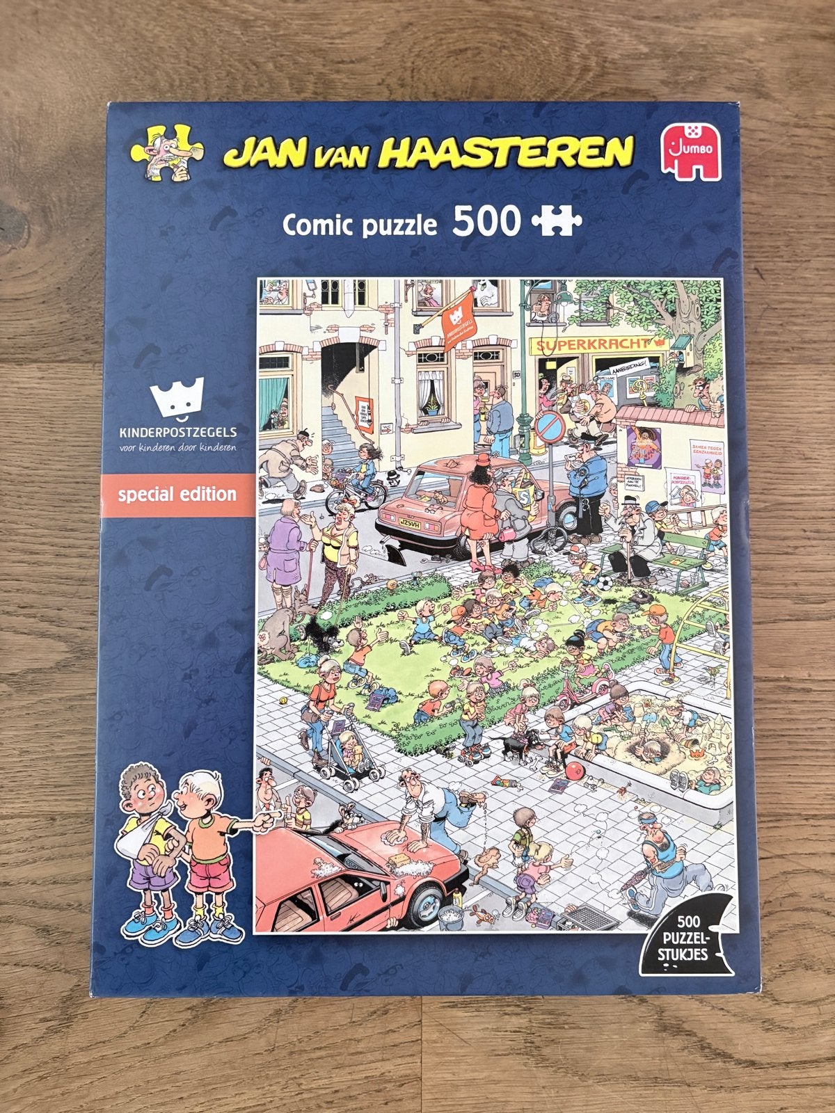 Jan van Haasteren Puzzel 500 stukjes kinderpostzegels, Ophalen, Zo goed als nieuw