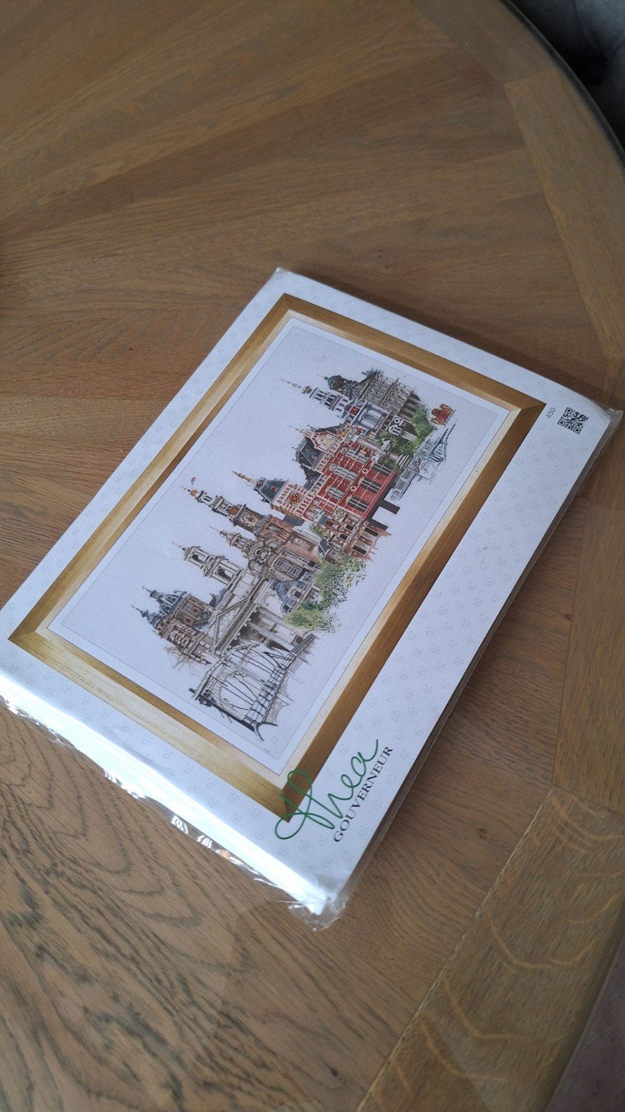 Borduurpakket Amsterdam Thea Gouverneur., Hobby en Vrije tijd, Ophalen of Verzenden, Zo goed als nieuw, Handborduren, Borduurpakket