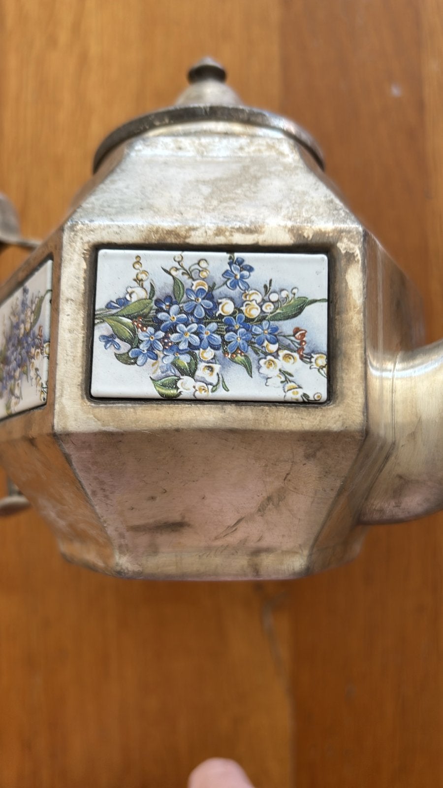Vintage Pako Rhenen theepot met vergeet-me-nietjes, Ophalen of Verzenden