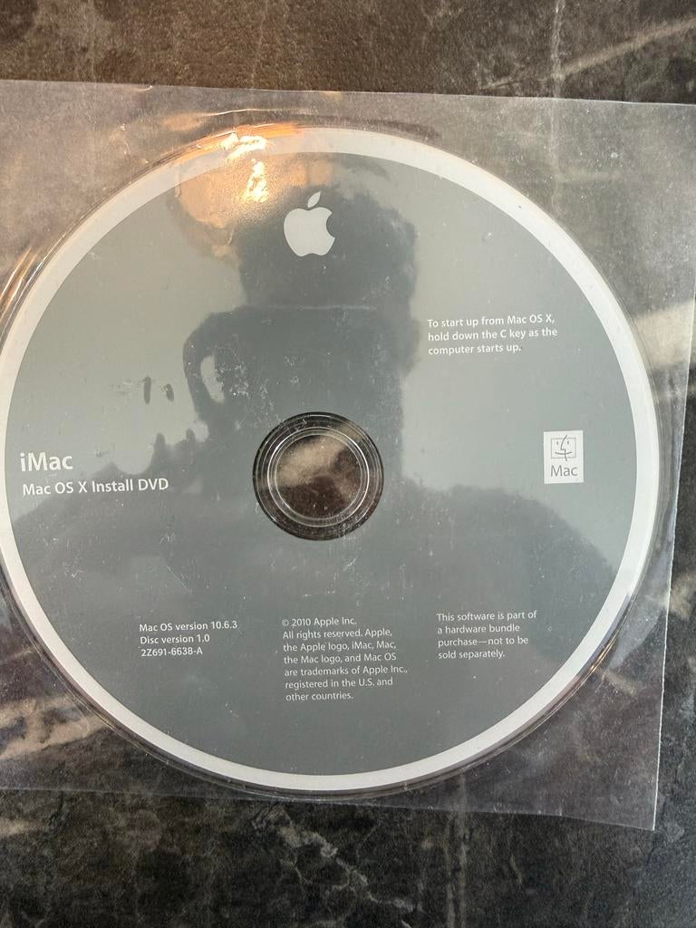 Apple iMac Mac OS X Installatie DVD 10.6.3, Computers en Software, Besturingssoftware, Ophalen of Verzenden, Gebruikt, MacOS