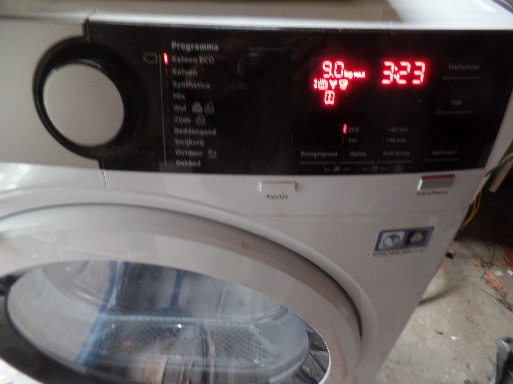 AEG Serie 8000 warmte pompdroger A++ 9 kg T8DE94EW, Witgoed en Apparatuur, Ophalen, Anti-kreukfase, Overige typen, 8 tot 10 kg