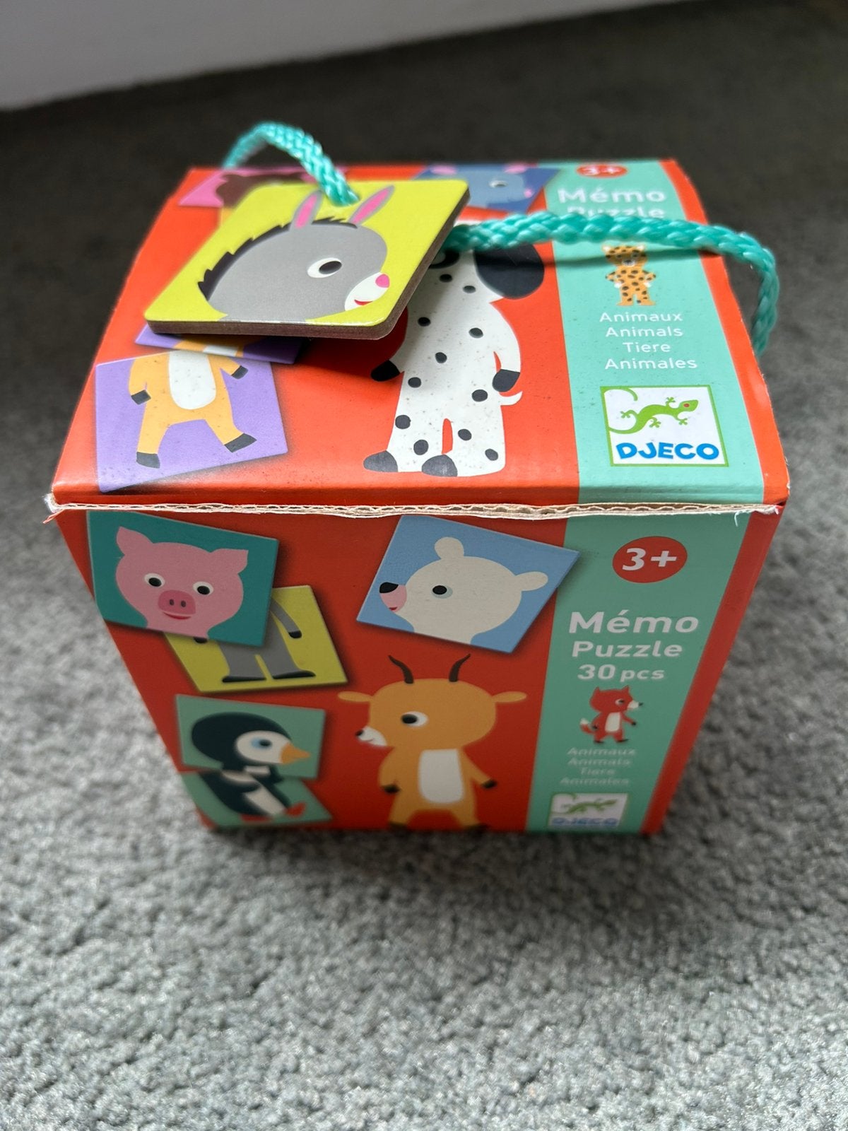 Dieren memory puzzel van Djeco, Ophalen of Verzenden, Gebruikt, Puzzelen