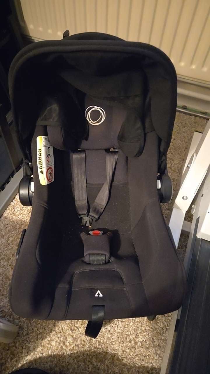 Maxi-Cosi autostoel met beugel voor Bugaboo Donkey 5, Ophalen of Verzenden, 0 t/m 13 kg, Maxi-Cosi, Gebruikt