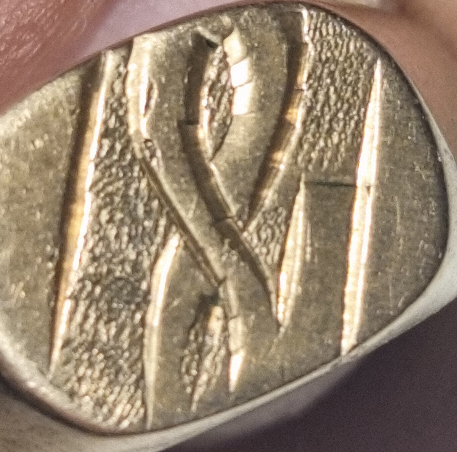 Gouden Zegelring Heren 14K / 585 Massief Vintage - Zwaar, Ophalen, Gebruikt, 20 of groter, Heer