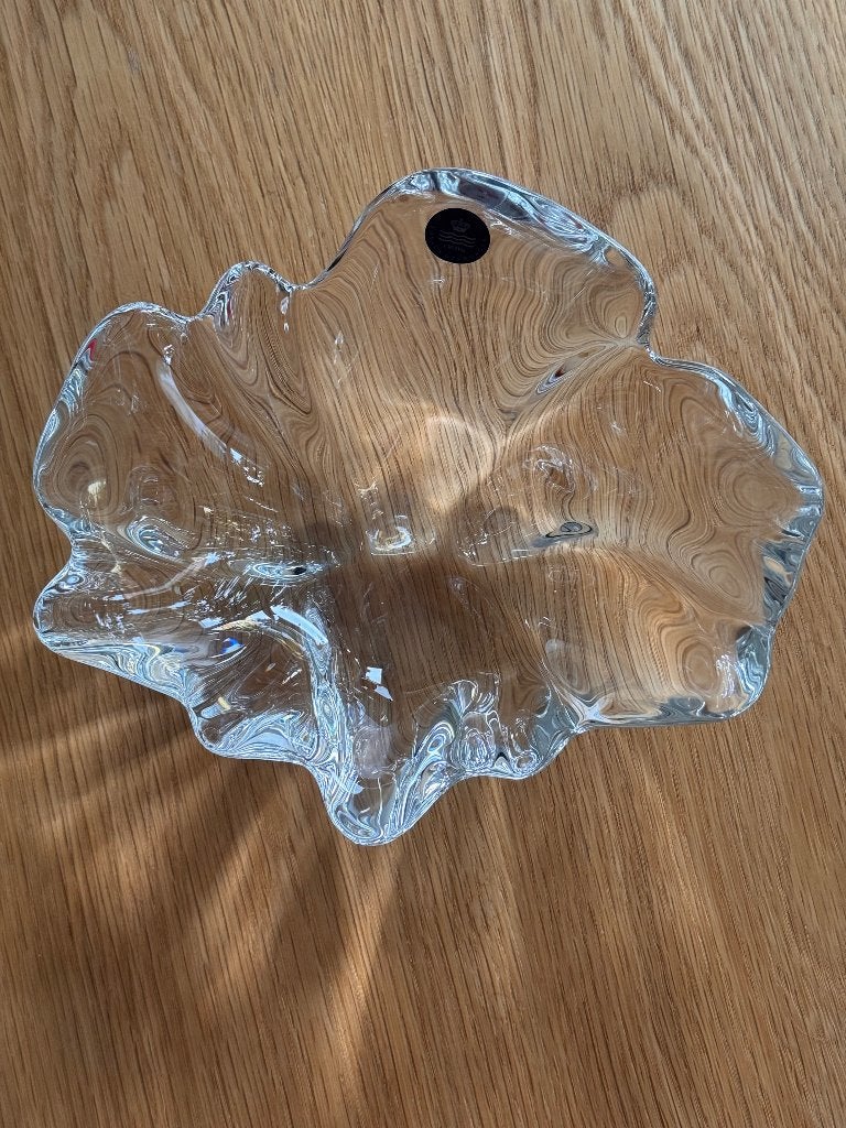 Royal Copenhagen 'Natura' Deens design kristallen schaal, Ophalen of Verzenden