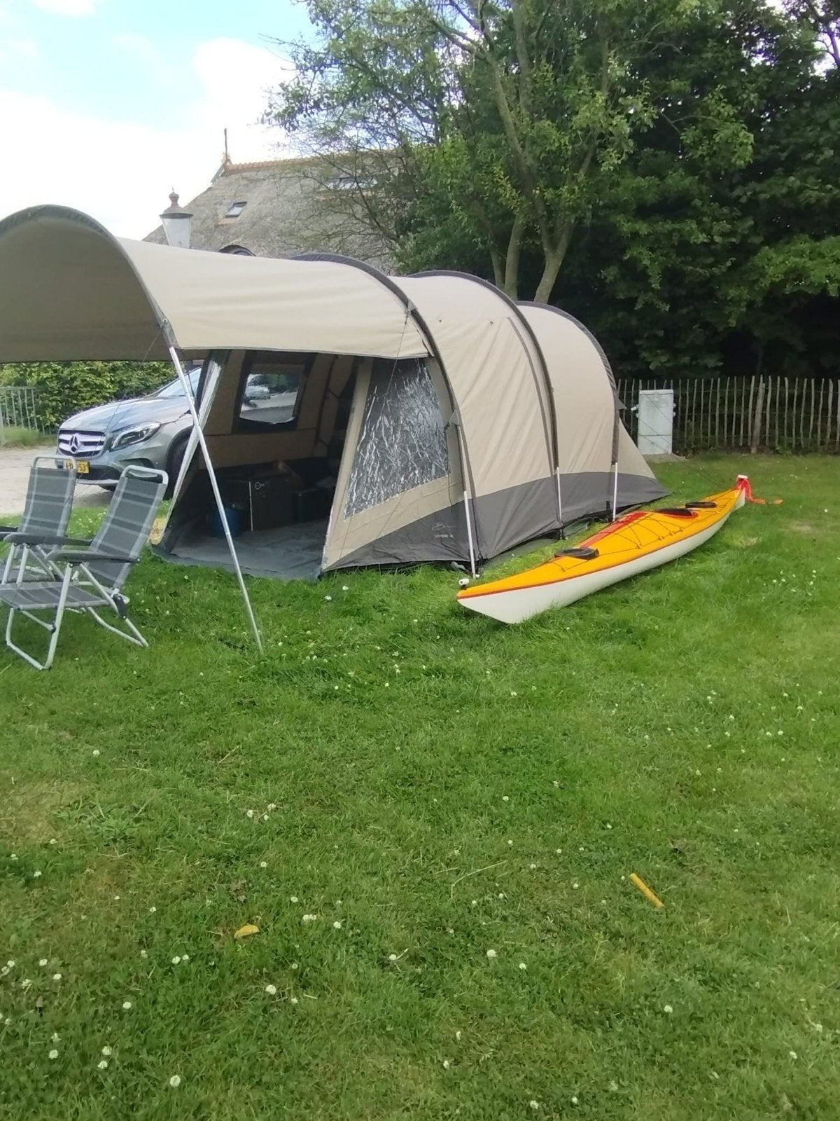 Bardani livigno tent 4pers incl inventaris, Caravans en Kamperen, Ophalen, Gebruikt, Tot en met 4