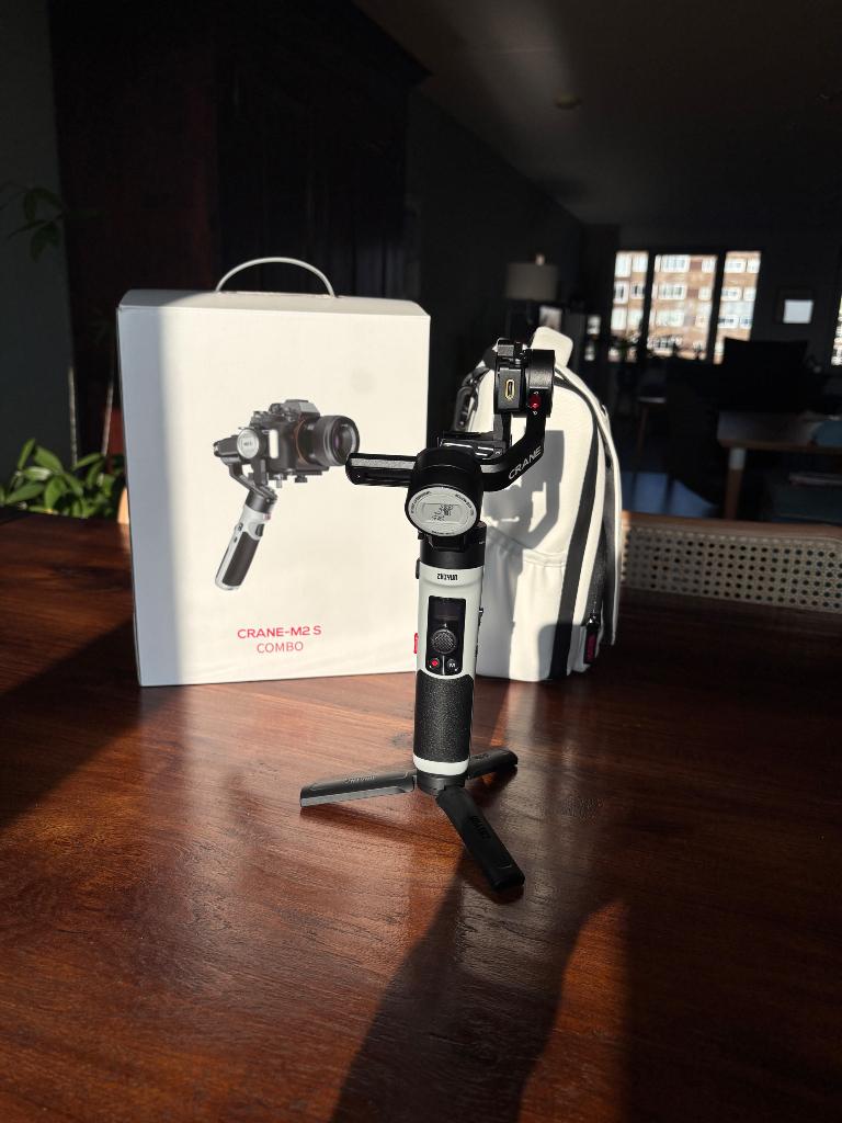 Zhiyun CRANE-M2 S Gimbal combo ongebruikt, Audio, Tv en Foto, Fotografie | Statieven en Balhoofden, Ophalen of Verzenden, Nieuw
